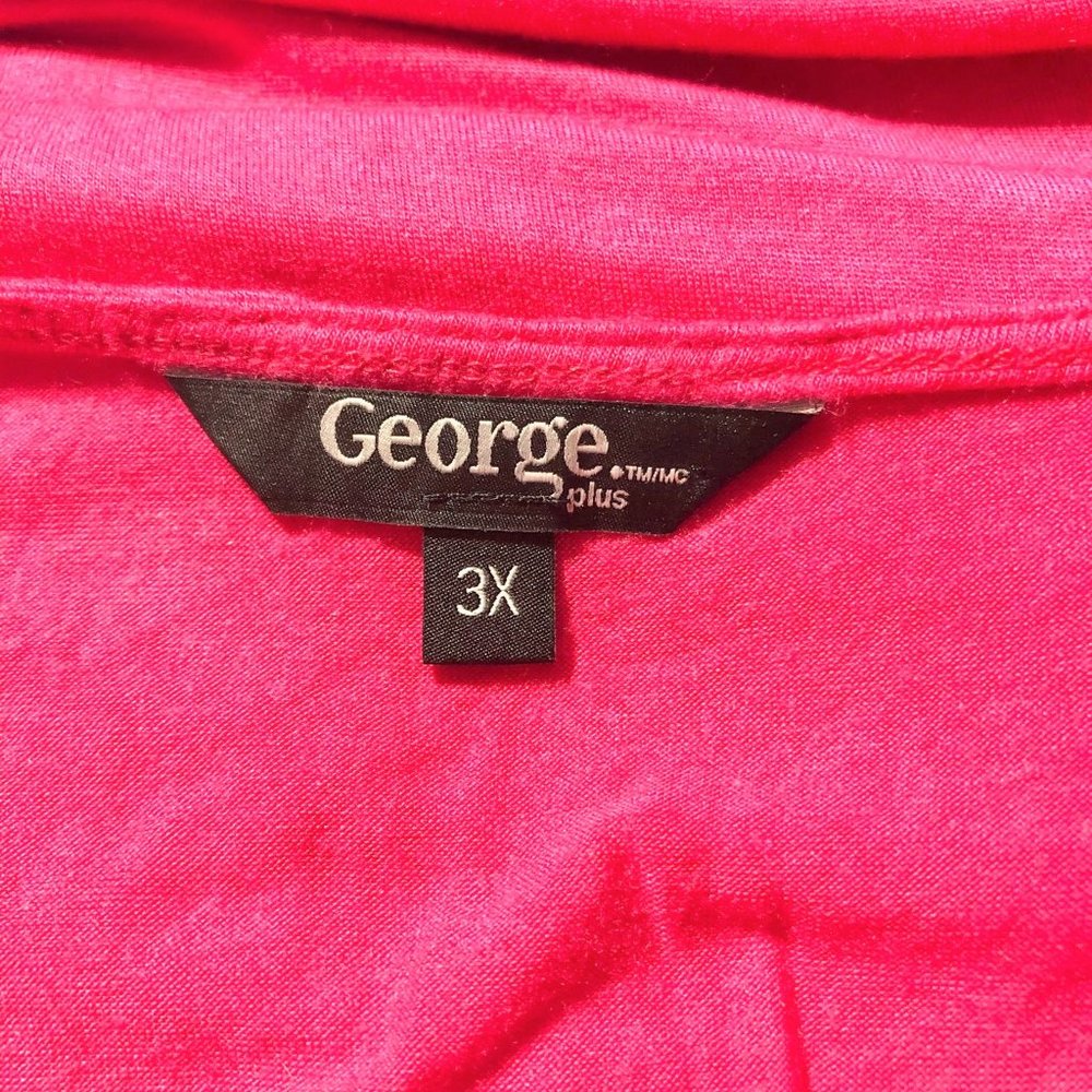 George Hot Pink Drape Neckline Tank - Picture 5 of 8